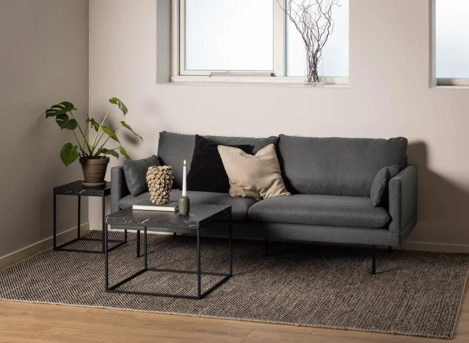 Stolik Barossa 60x60cm czarny marmur - obrazek 2