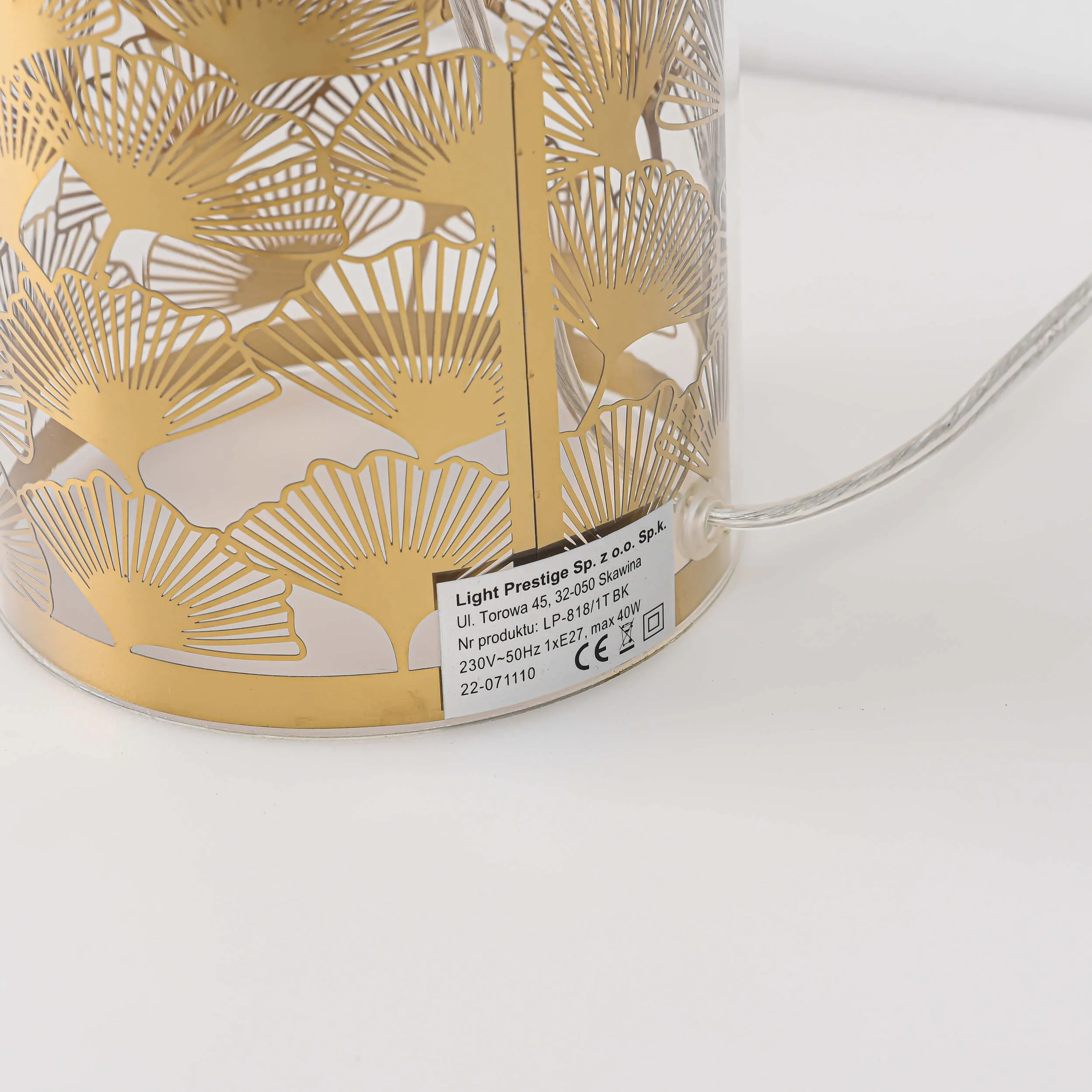 Lampa stołowa Sunflower czarno - transparentna 1xE27 - obrazek 9