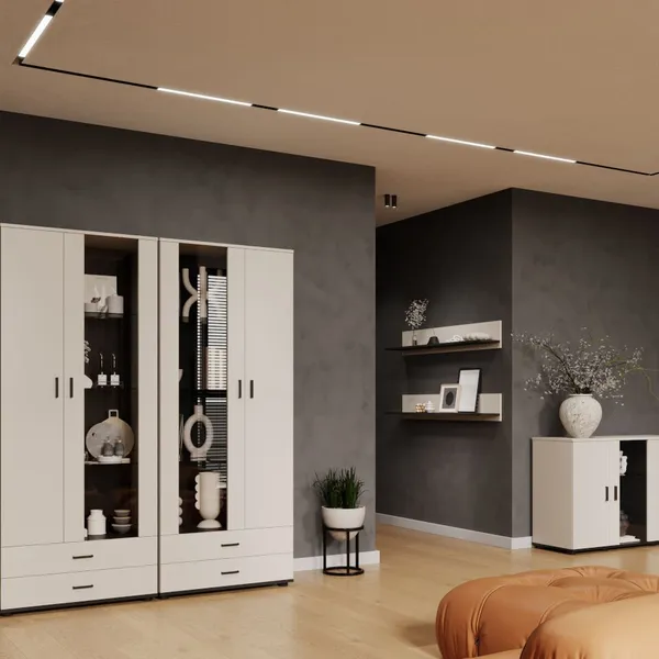 Komoda SINDI 10J kaszmir czarny 120 cm