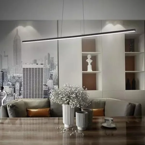 Lampa wisząca LINEA No.1 180cm czarna 4k ściemnialna Altavola Design
