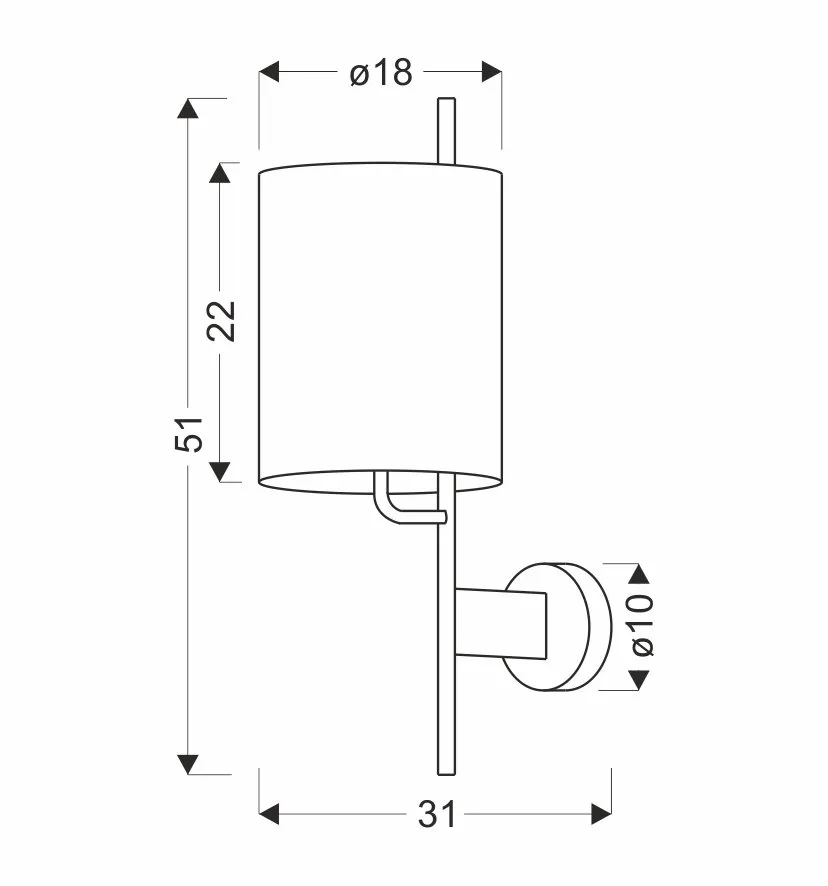 BENDI LAMPA KINKIET CZARNY 1X40W E27 ABAŻUR ZIELONY - obrazek 3