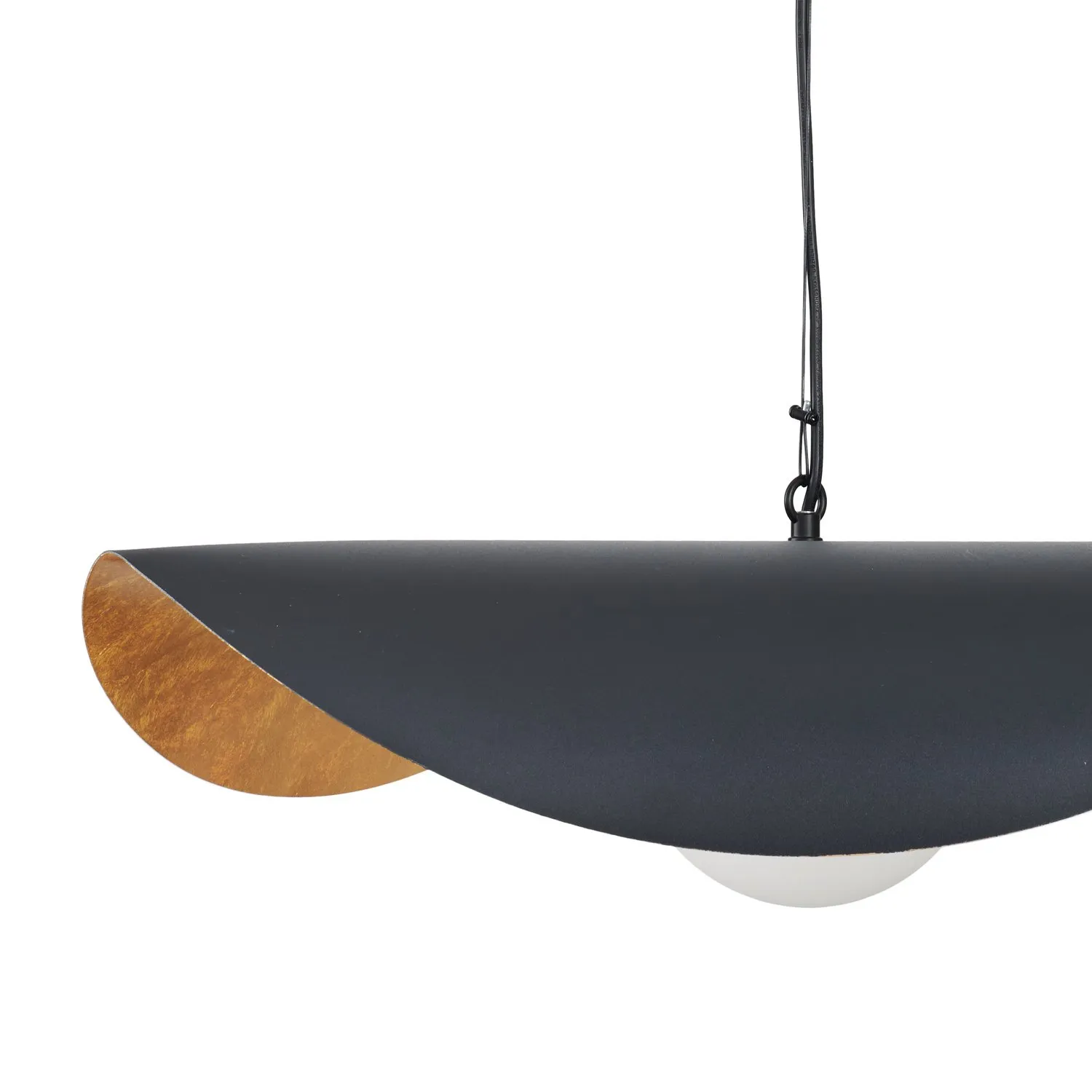 Lampa wisząca ENZO 60 cm - czarno złota - obrazek 12