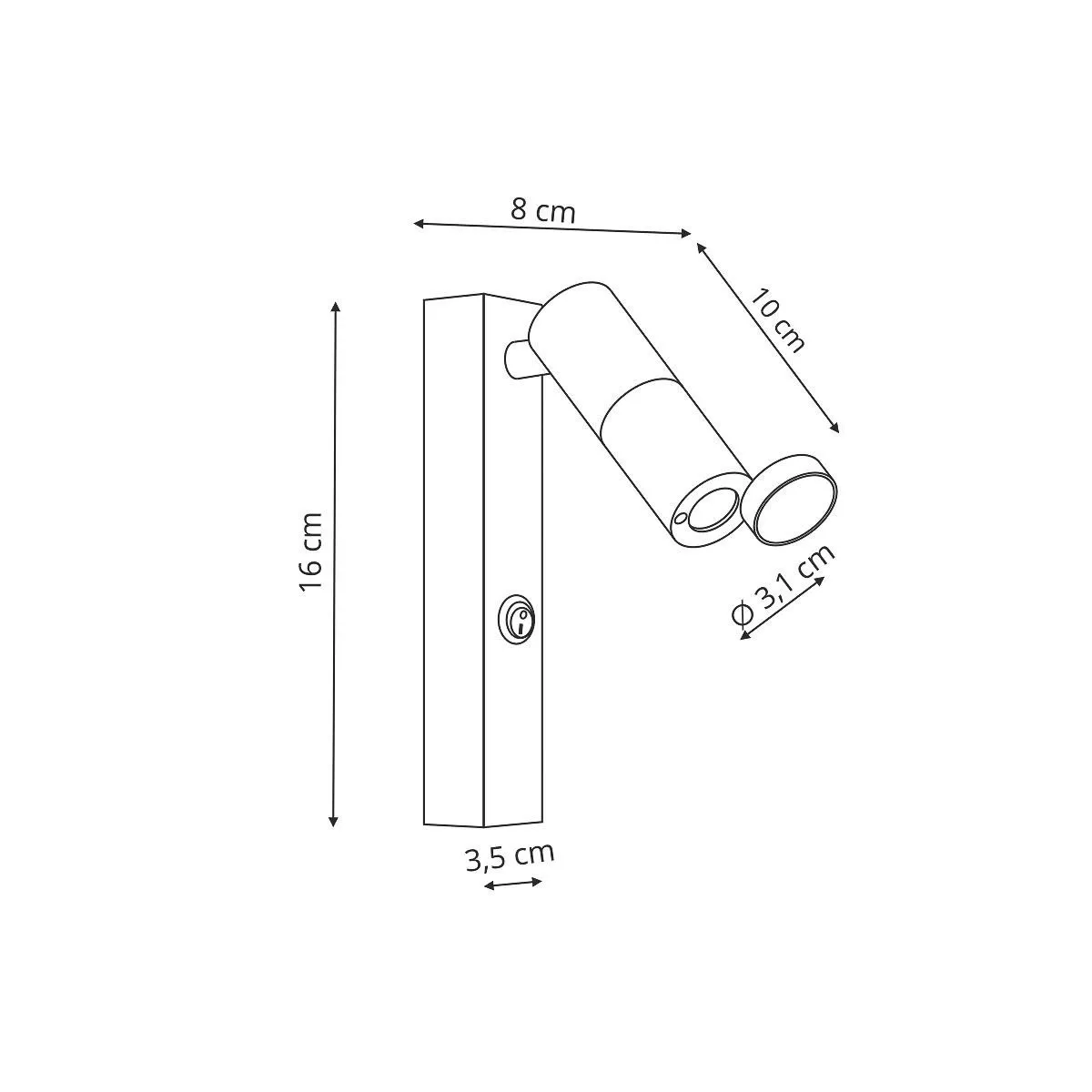 Kinkiet Miri czarny LED - obrazek 8