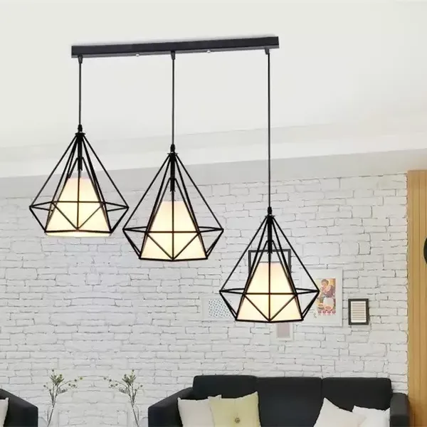Lampa Loft Diament x3 Prosta