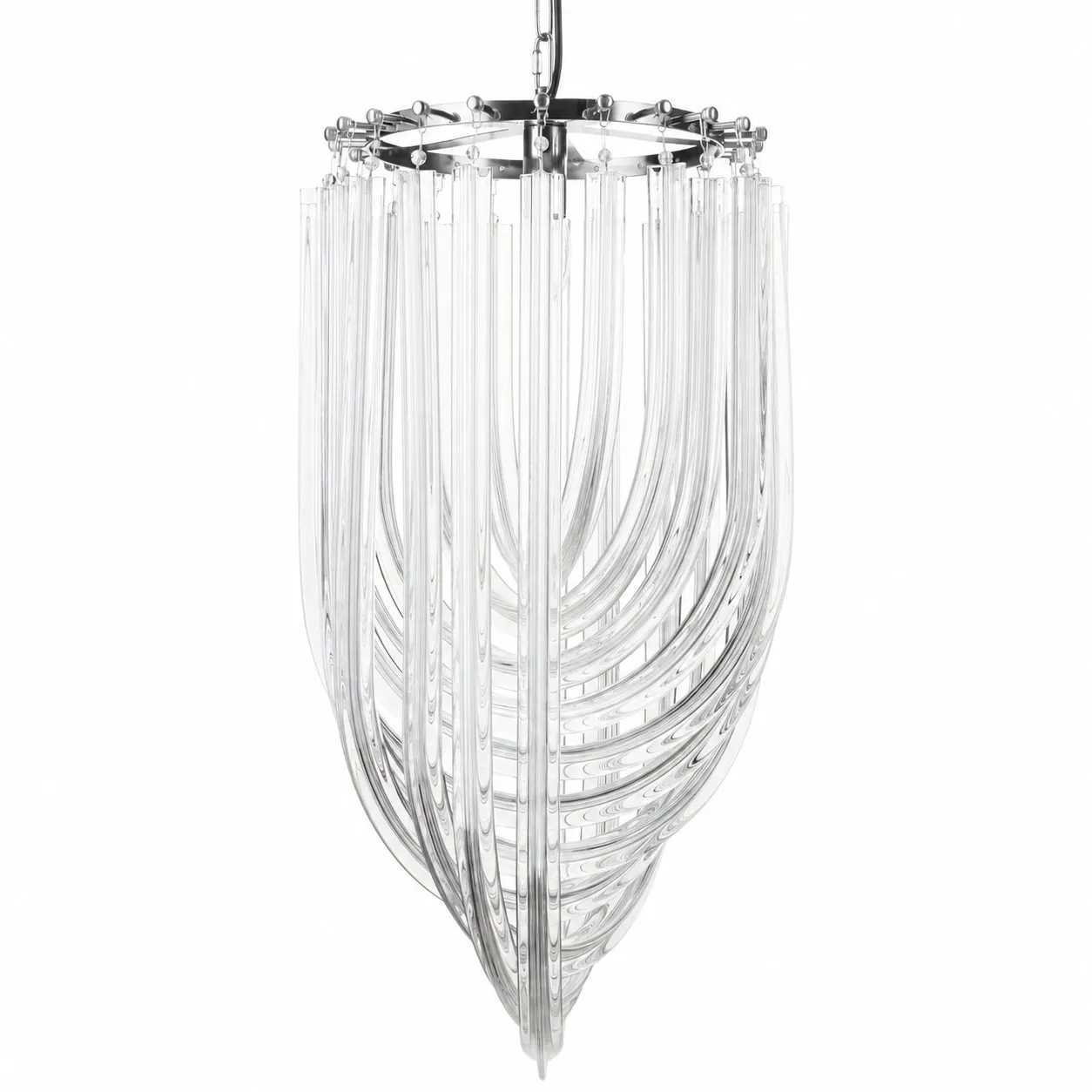 Lampa wisząca WAVE srebrna 40 cm