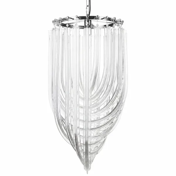 Lampa wisząca WAVE srebrna 40 cm