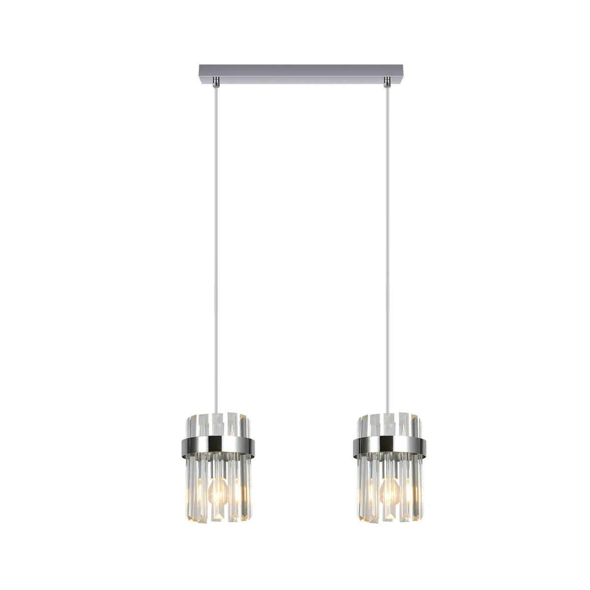 Lampa wisząca Vetro chrom 2xE14