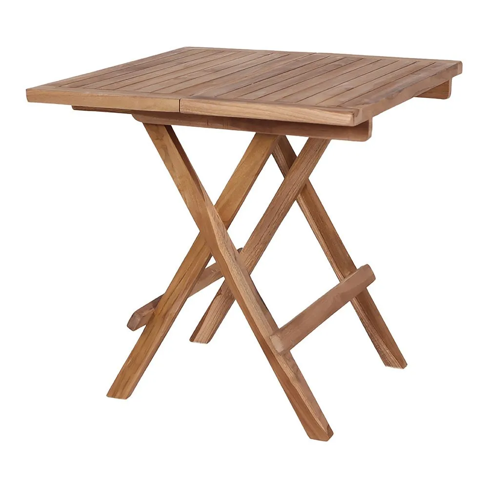 Stolik pomocniczy Bilbao 50x50cm naturalny tekowy - obrazek 9