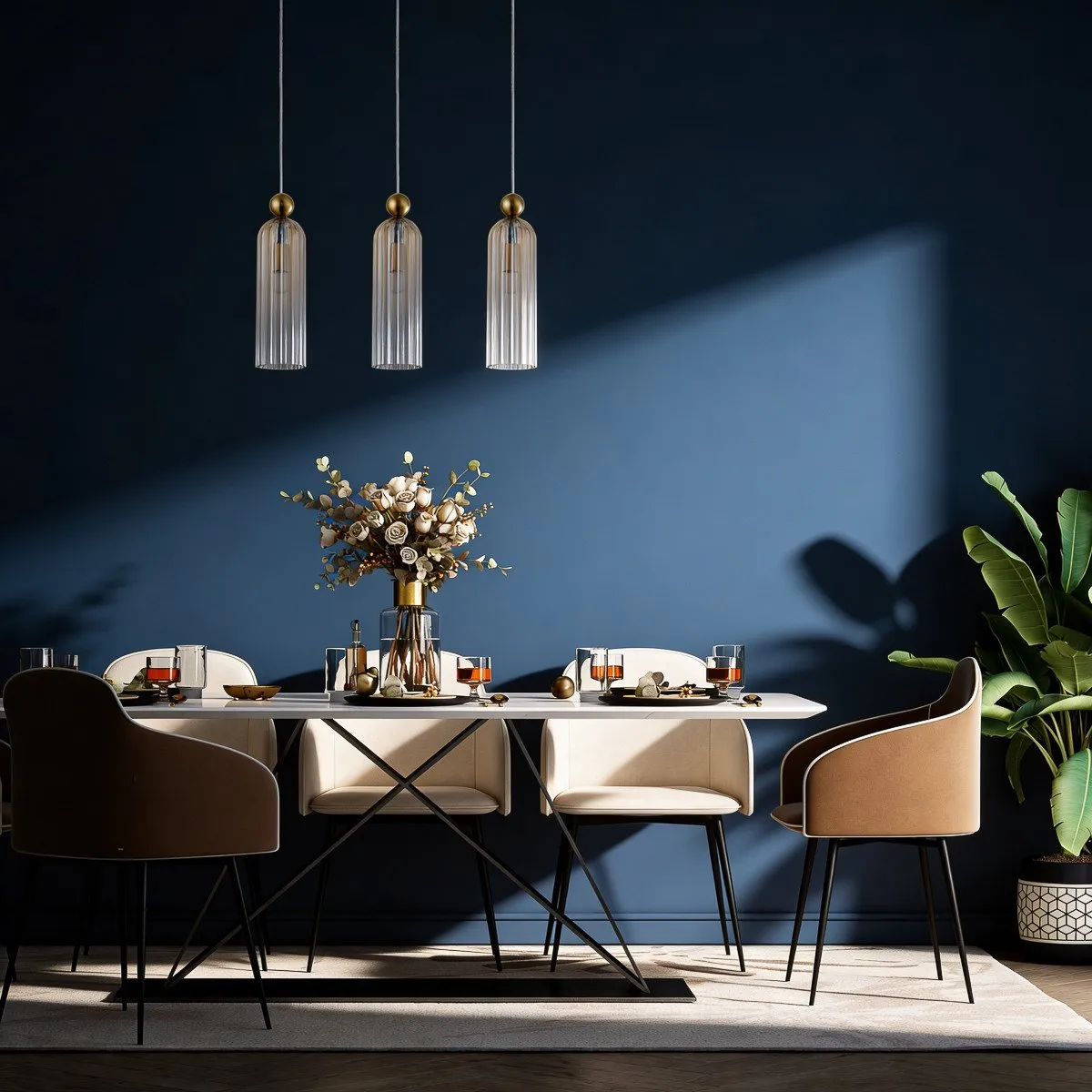 Lampa wisząca Piega 3 smoked 3xE14 - obrazek 2