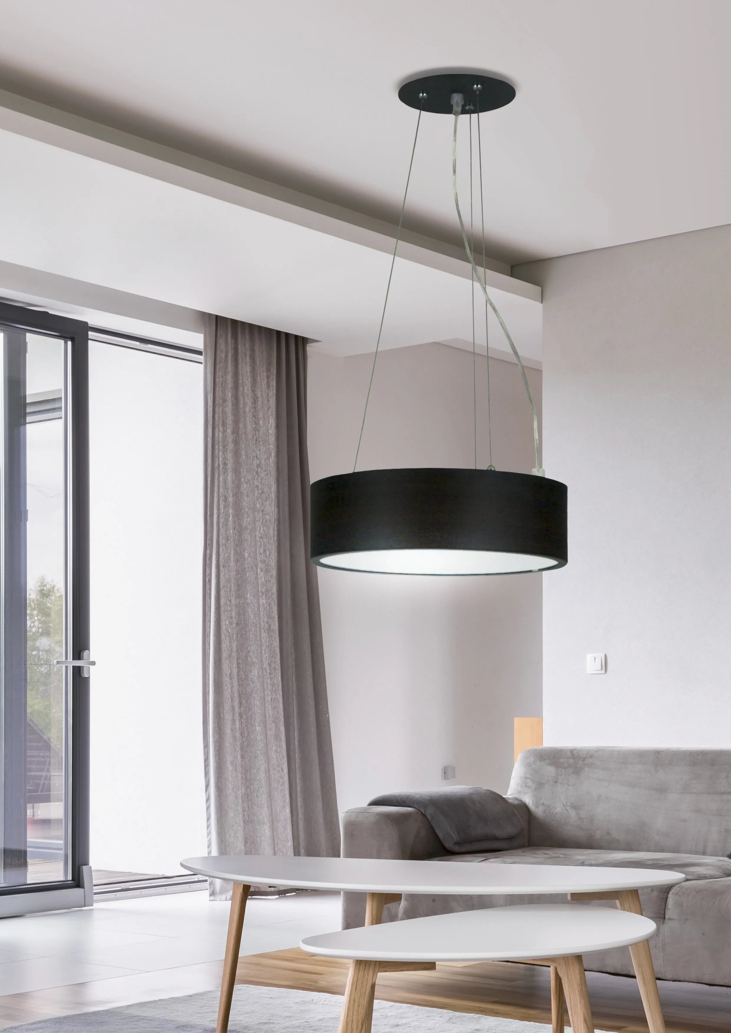 ZIGO LAMPA WISZĄCA 16W LED 6500 K METAL WENGE 330X1200MM - obrazek 2