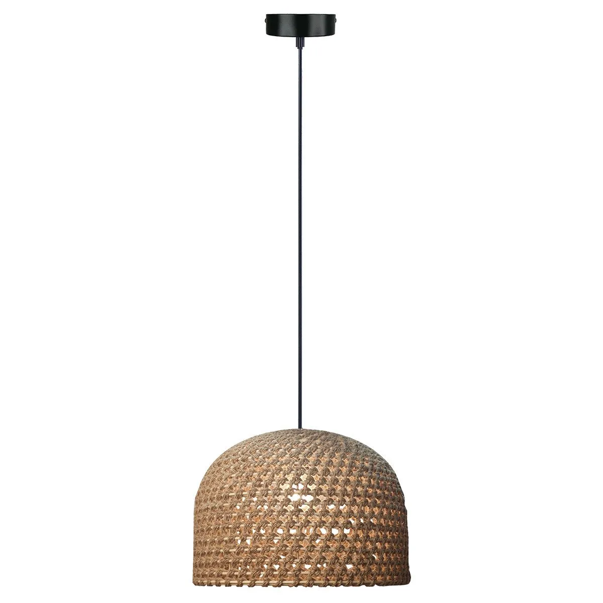 Rattanowa lampa wisząca Kanso 40 cm jasne drewno 1xE27 - obrazek 11