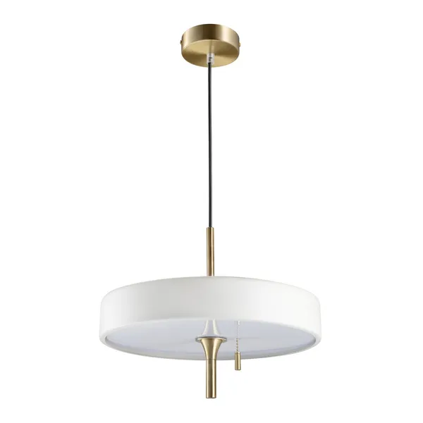 Lampa wisząca ARTDECO 35 cm biało złota