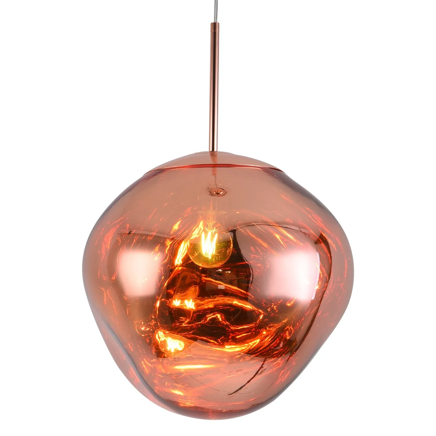 Lampa wisząca GLAM L miedziana 38 cm - obrazek 6