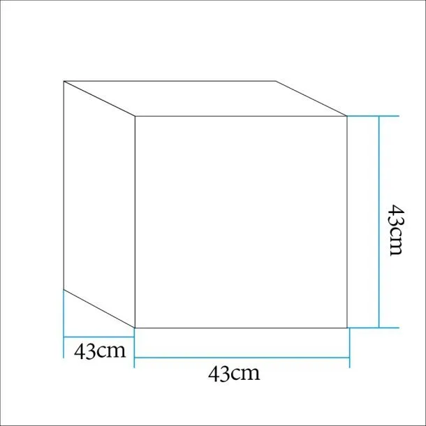 Lampa ogrodowa kostka CUBIC L LED RGBW 16 kolorów 43 cm - obrazek 4