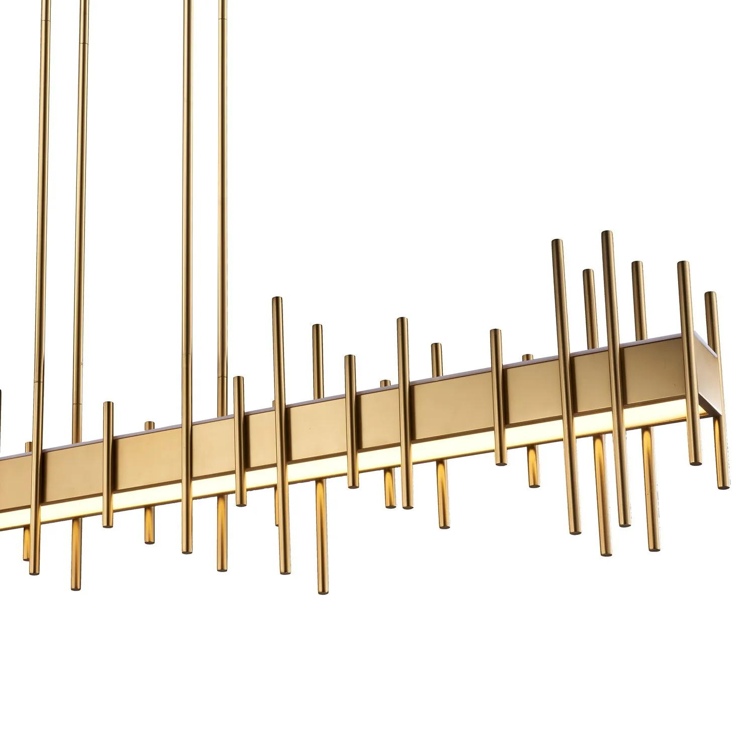 Lampa wisząca ARCHITETTO 130 cm - LED, złota dekoracyjna listwa - obrazek 4