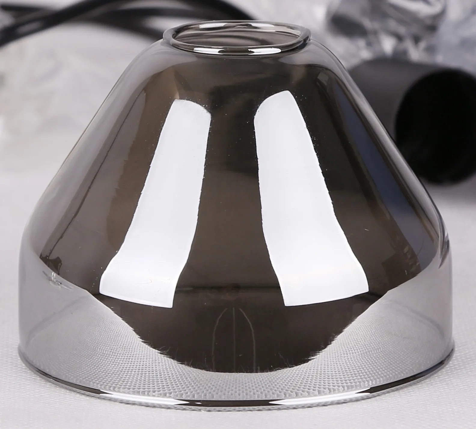 LAMPA WISZĄCA GREGORY CZARNY BRĄZ 3X40W E14 KLOSZ DYMIONY - obrazek 5