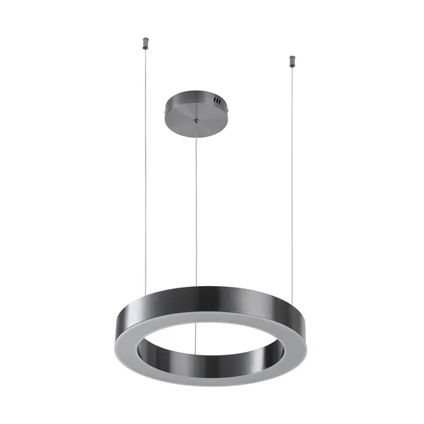 Lampa wisząca CIRCLE 40 cm - LED, ring tytan szczotkowany