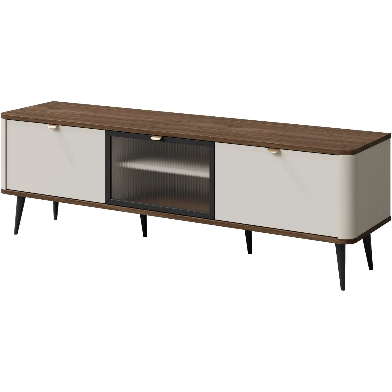 Komoda RTV 3K APERTA 12 kaszmir / orzech