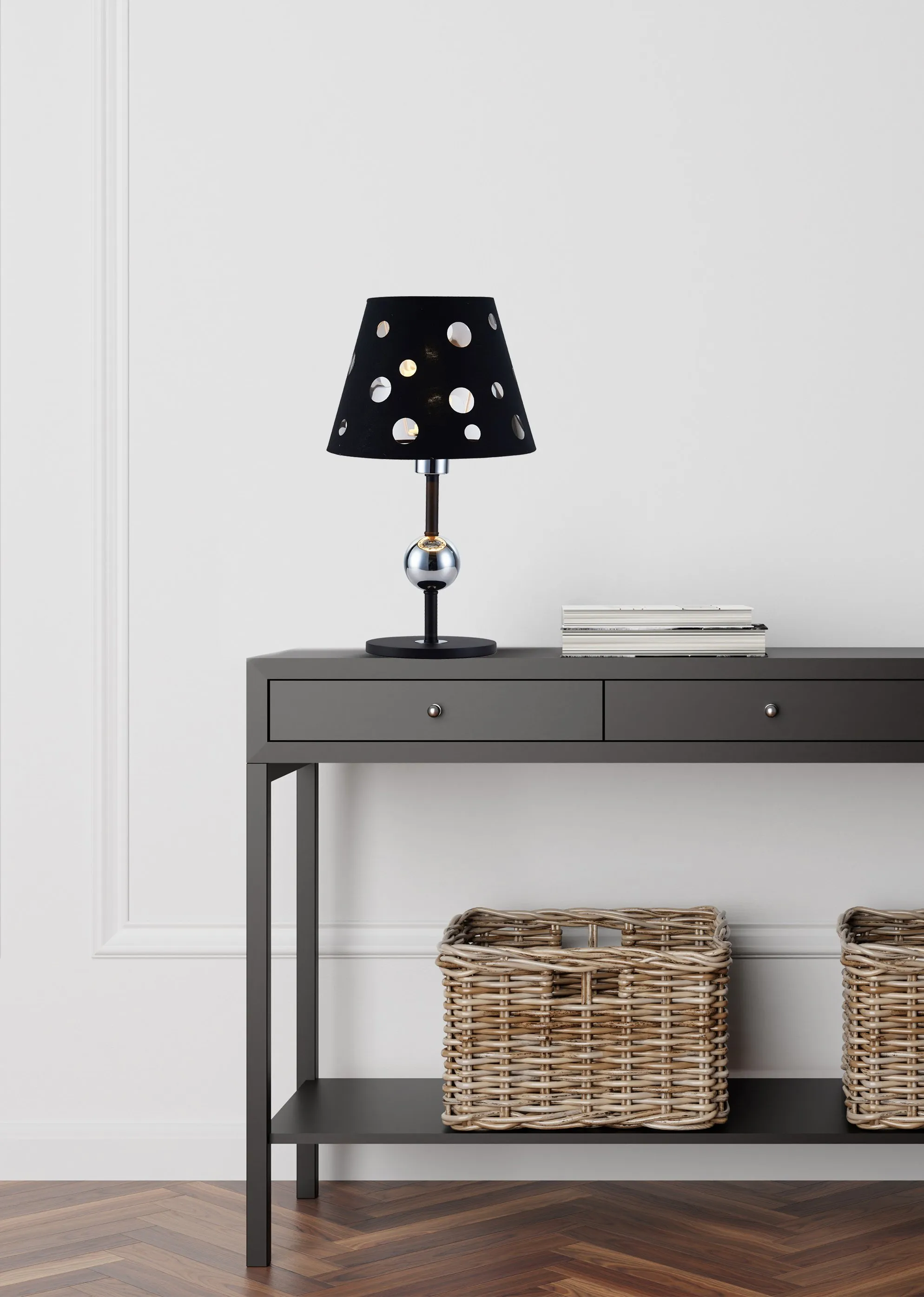 LAMPA STOŁOWA BATLEY 1 CZARNY - obrazek 2