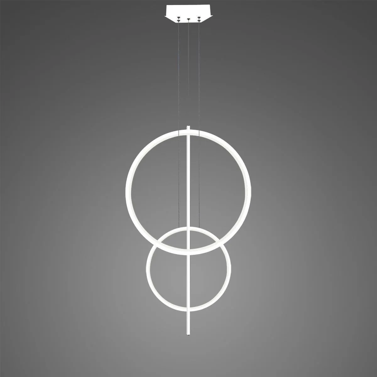 Lampa wisząca Linea No.5 60/40cm biała 3k ściemnialna - obrazek 2