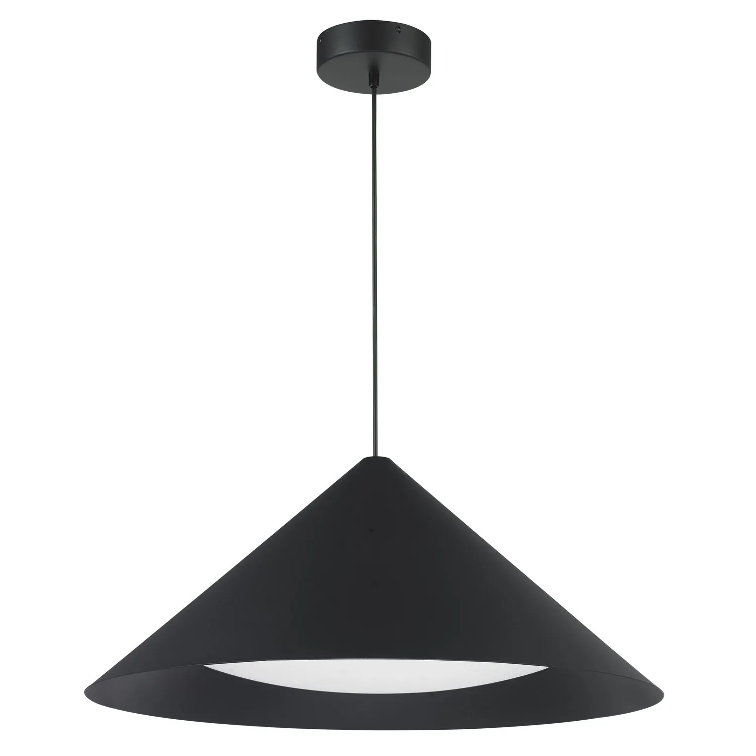 Lampa wisząca TRIANGOLO LED czarna 65 cm - obrazek 3