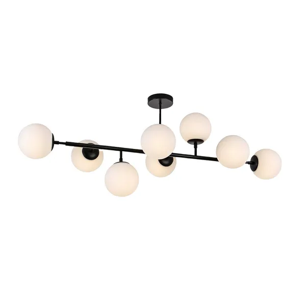 Lampa wisząca Dorado czarna 8xE14