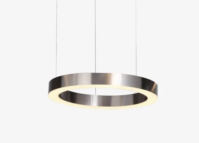 Lampa wisząca CIRCLE 3 40+60+60 cm - LED, ringi nikiel szczotkowany na 1 podsufitce - obrazek 10