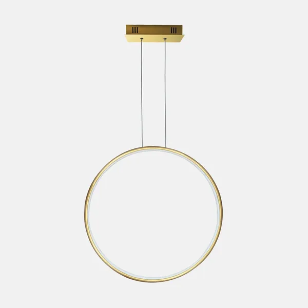 Lampa wisząca Ledowe Okręgi No.1 80cm złoty 4k
