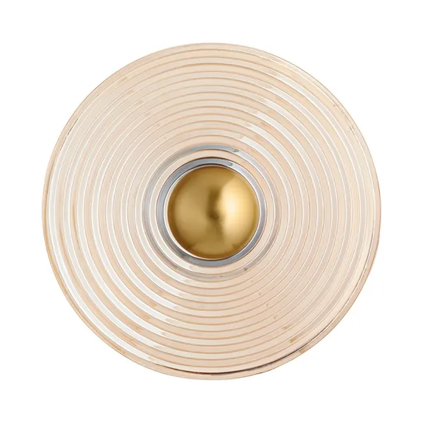 Lampa ścienna HELIOS 30 cm bursztynowo złota