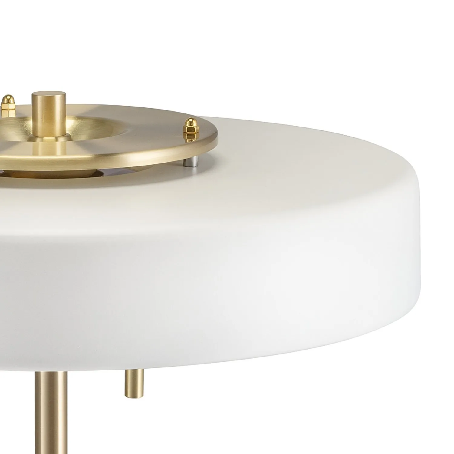 Lampa stołowa ARTDECO - biało - złota - obrazek 5