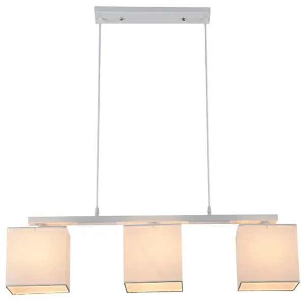 BOHO LAMPA WISZĄCA 3X40W E27 BIAŁY ABAŻ. BEŻOWY