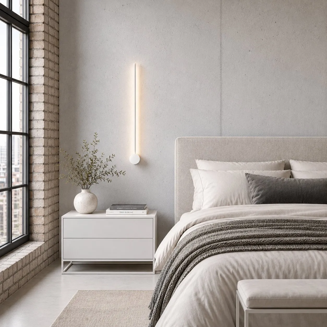 Lampa ścienna SPARO 60 cm LED biała - obrazek 3