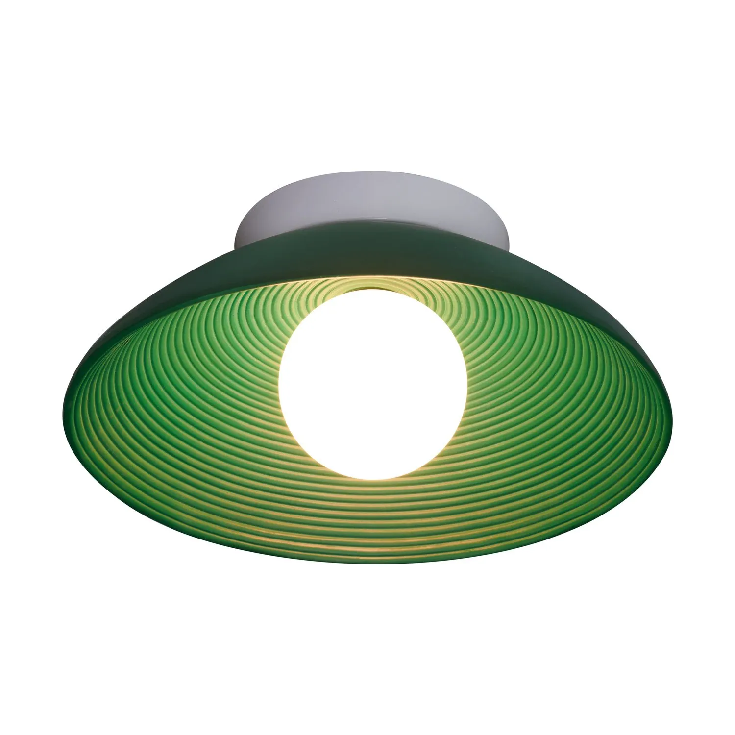 Lampa ścienna ILUSIONI 26 cm - okrągły kinkiet zielony - obrazek 8