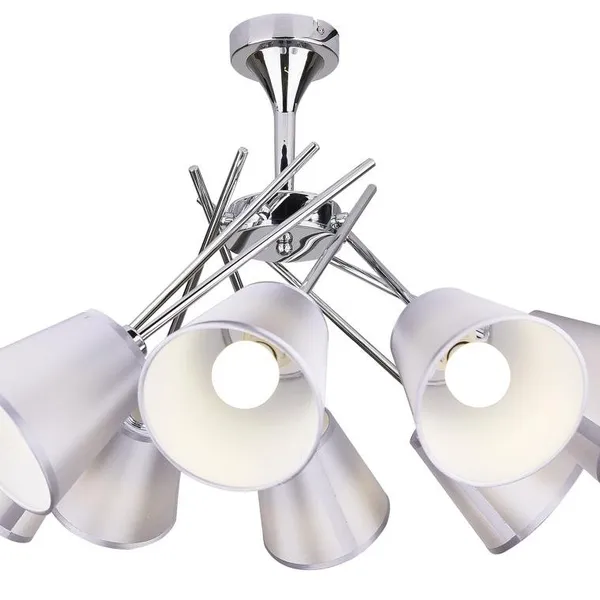 VOX LAMPA WISZĄCA 8X40W E14 CHROM Z ABAŻUREM