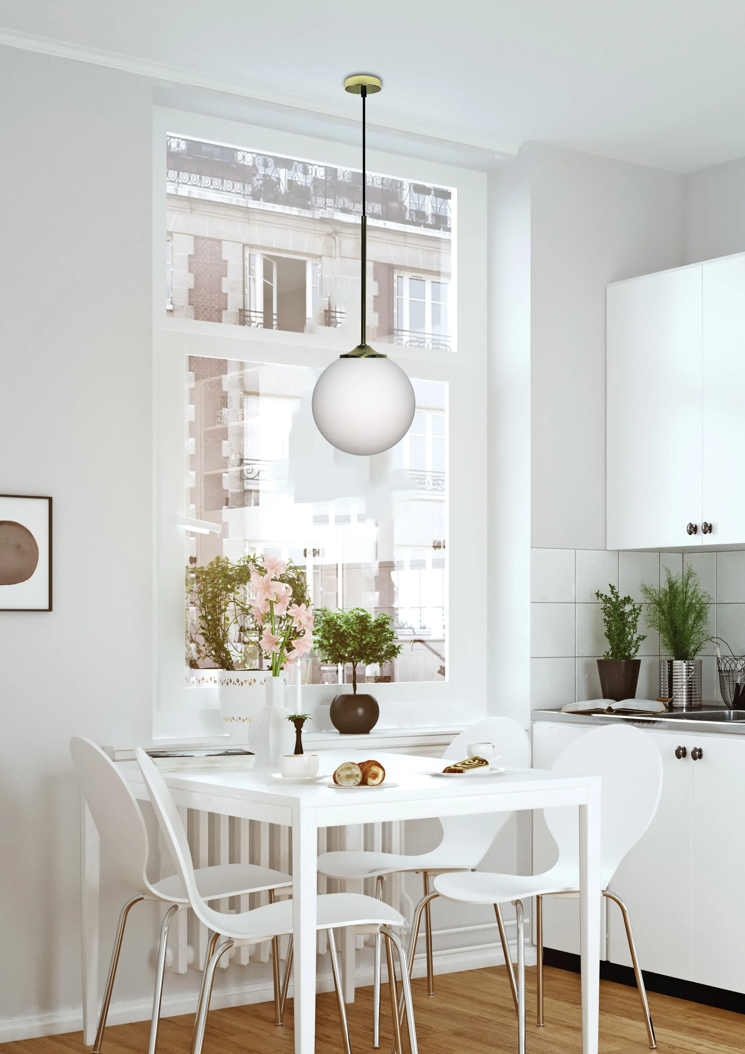 LAMPA WISZACA GLASGOW III 1 ZŁOTY 90x20x20 - obrazek 2