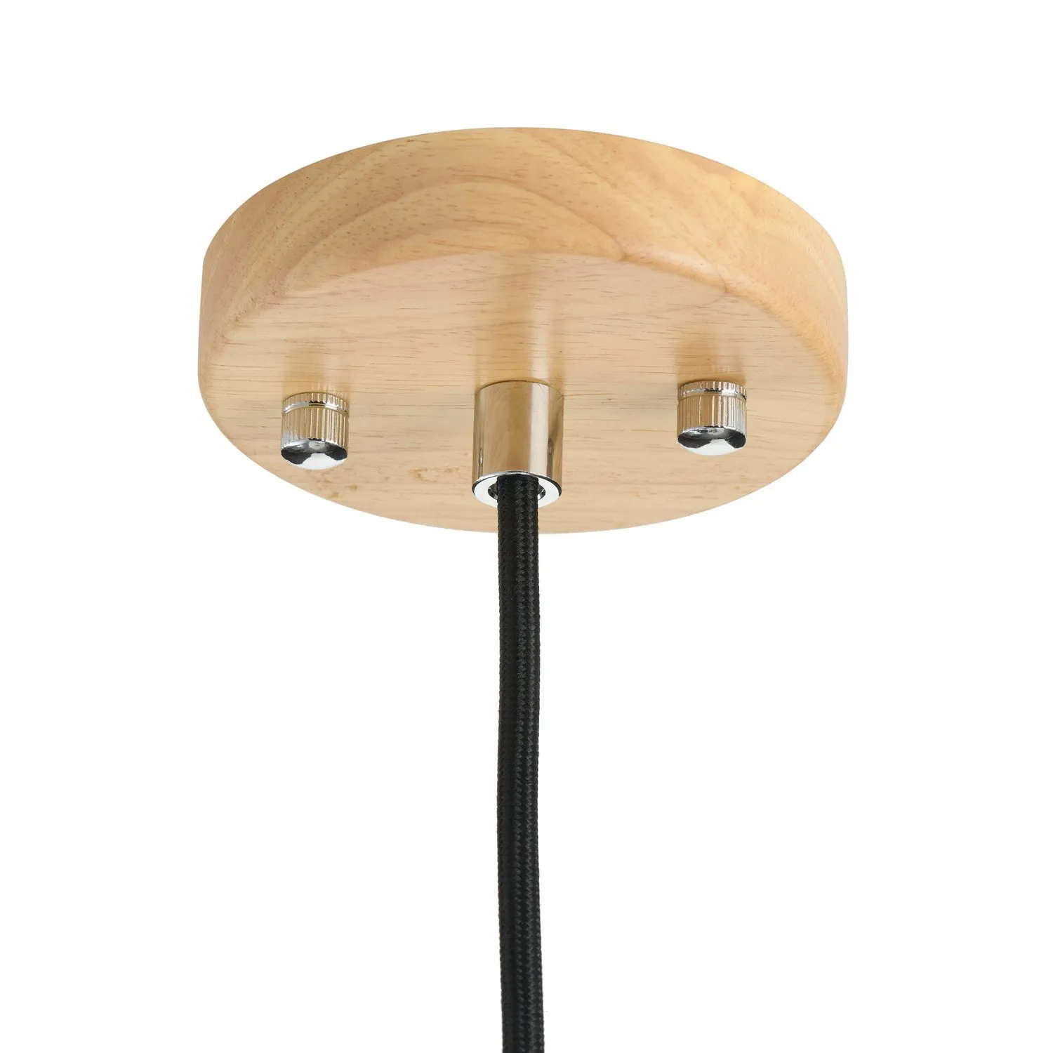 Lampa wisząca NORDIC WOODY biało drewniana 35 cm - obrazek 8