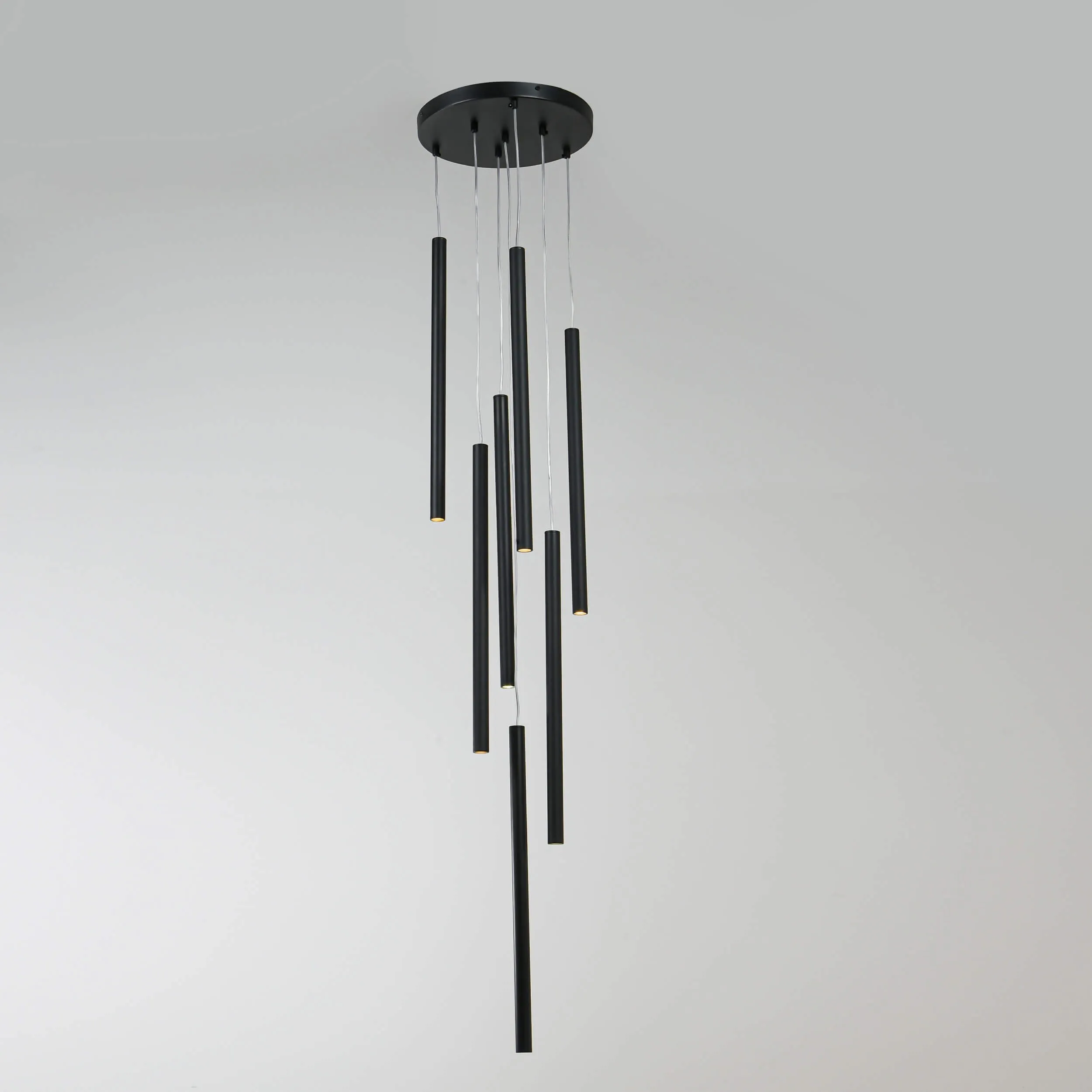 Lampa wisząca Lungo 7 czarna 7xG9 - obrazek 6
