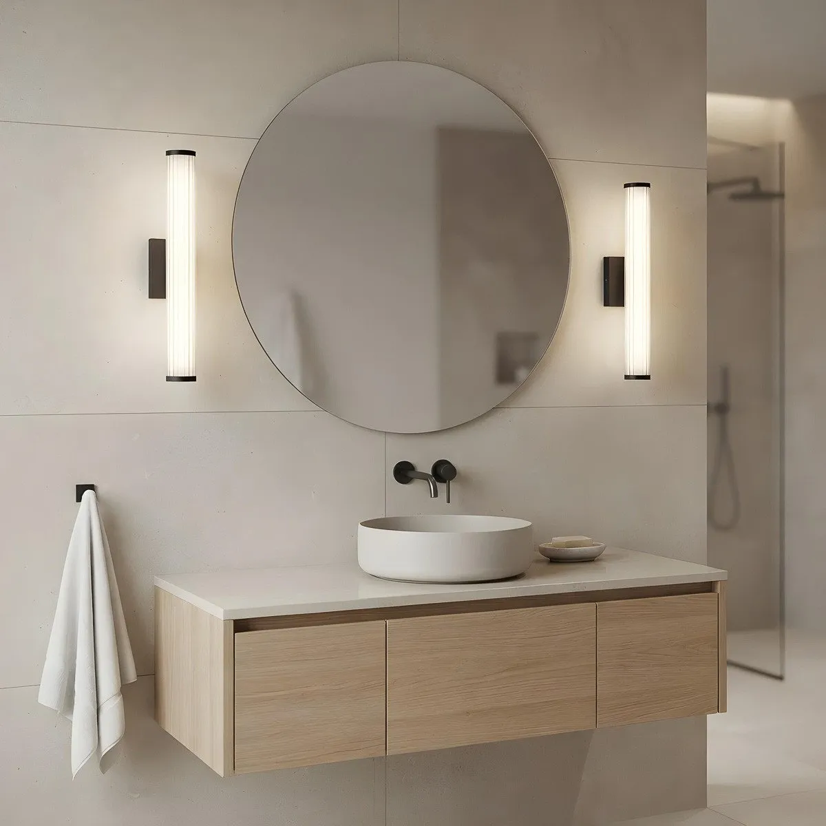 Kinkiet Vena 60 cm czarna LED CCT - obrazek 4