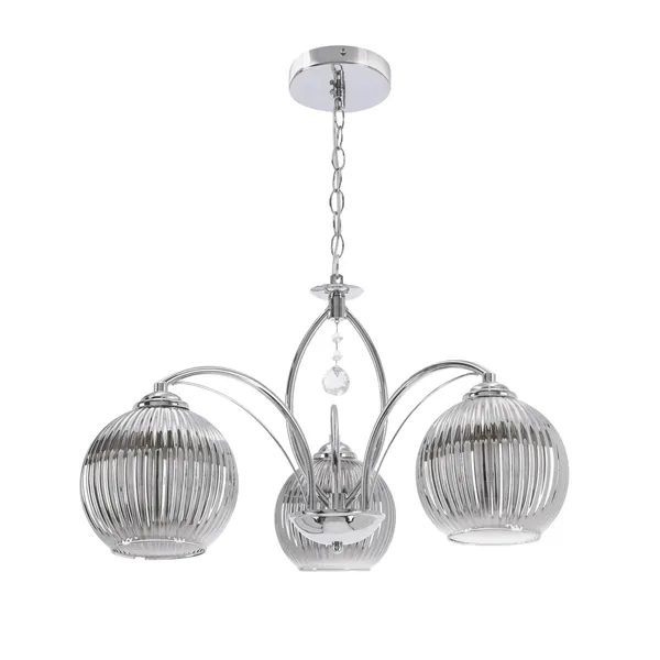 SIERRA lampa wisząca chromowy 3x40W E27 klosz chromowy