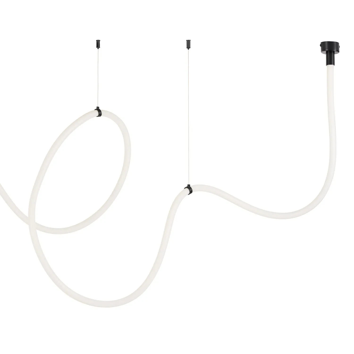 Lampa wisząca SNAKE LED wąż ledowy czarna 500 cm - obrazek 8