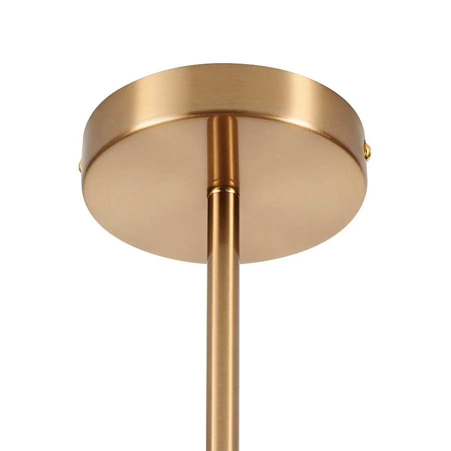 Lampa wisząca COSMIC-6 75 cm - złoty stelaż, transparentne klosze - obrazek 6