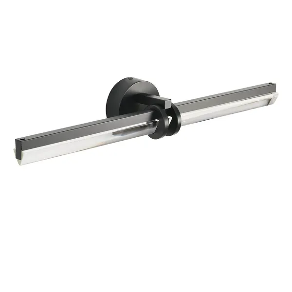 Lampa ścienna LOVELY LED 58 cm- czarno szklany kinkiet