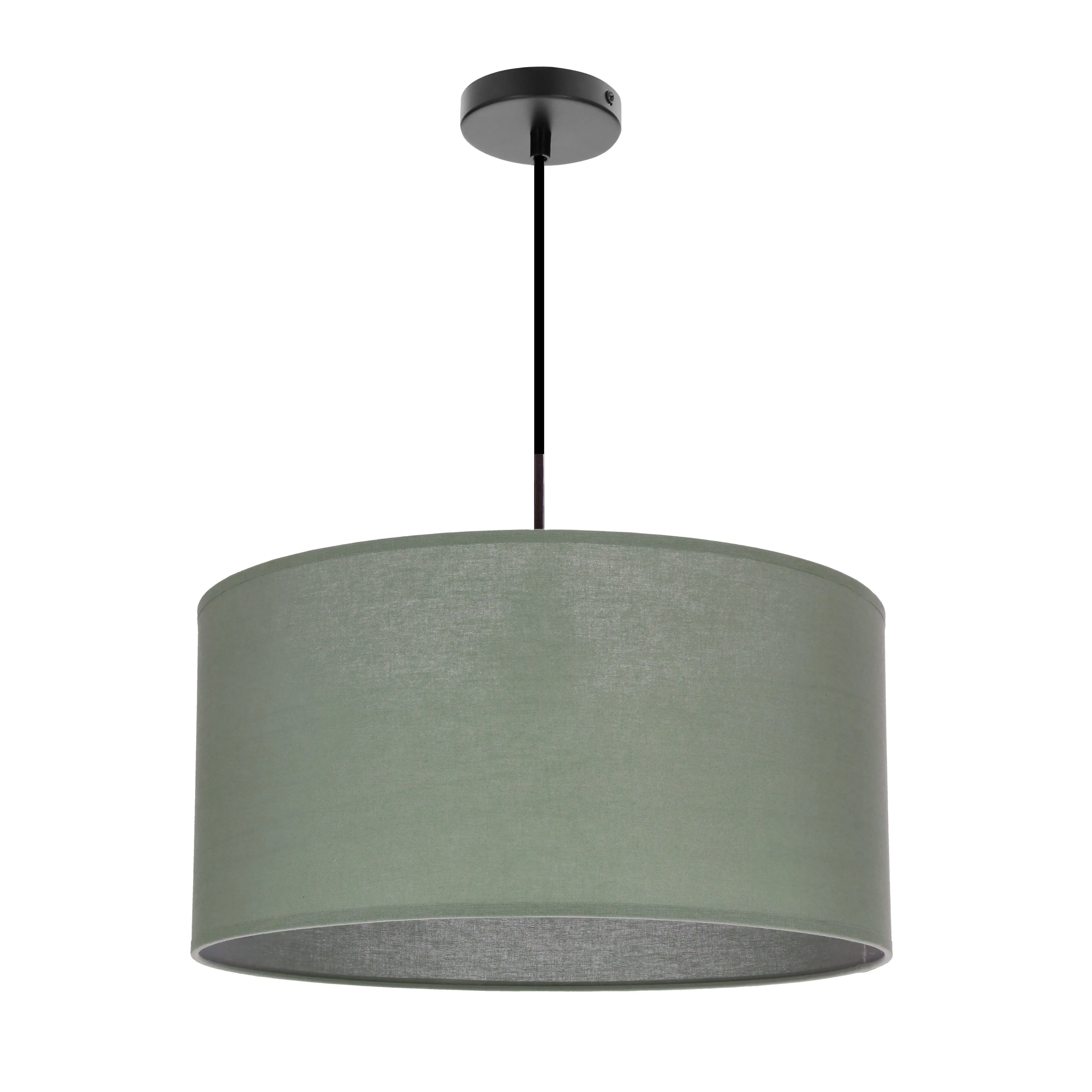 SHANTI lampa wisz¹ca czarny 1x40 E27 aba¿ur miêtowy