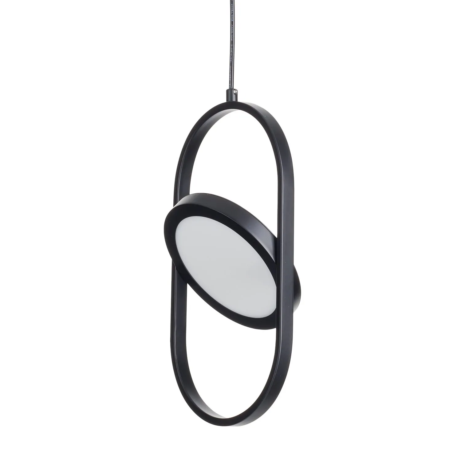 Lampa wisząca ELIPSE MINI, 32 cm - LED, czarna nowoczesna - obrazek 5