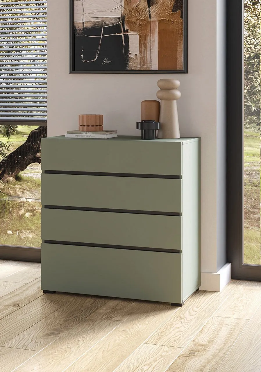 Komoda CROSI 28 zielony / czarny - obrazek 5