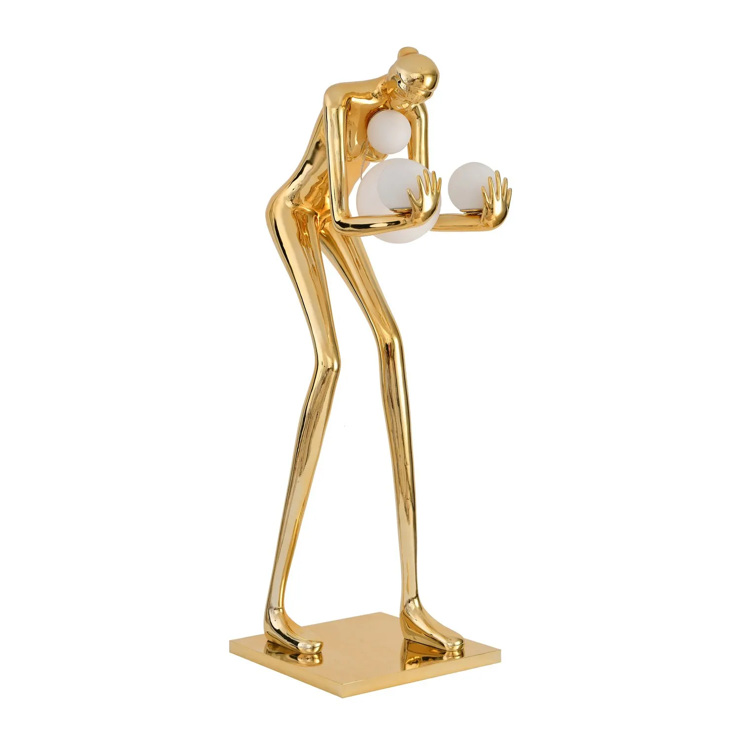 Lampa podłogowa WOMAN-2 złoty połysk 190 cm - obrazek 4