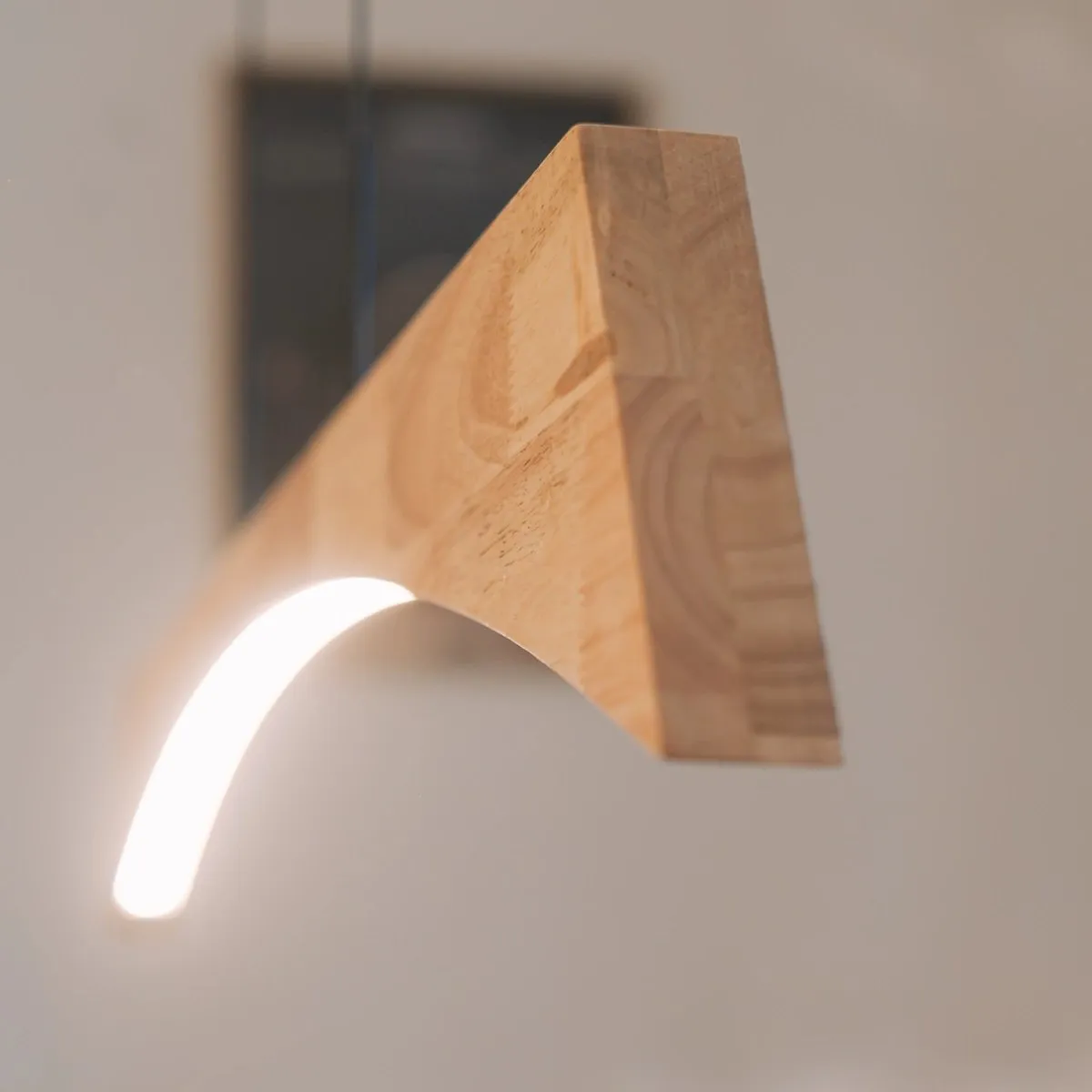 Lampa wisząca drewniana Hotaka No.2 120cm 3k ściemnialna z pilota Japandi - obrazek 3
