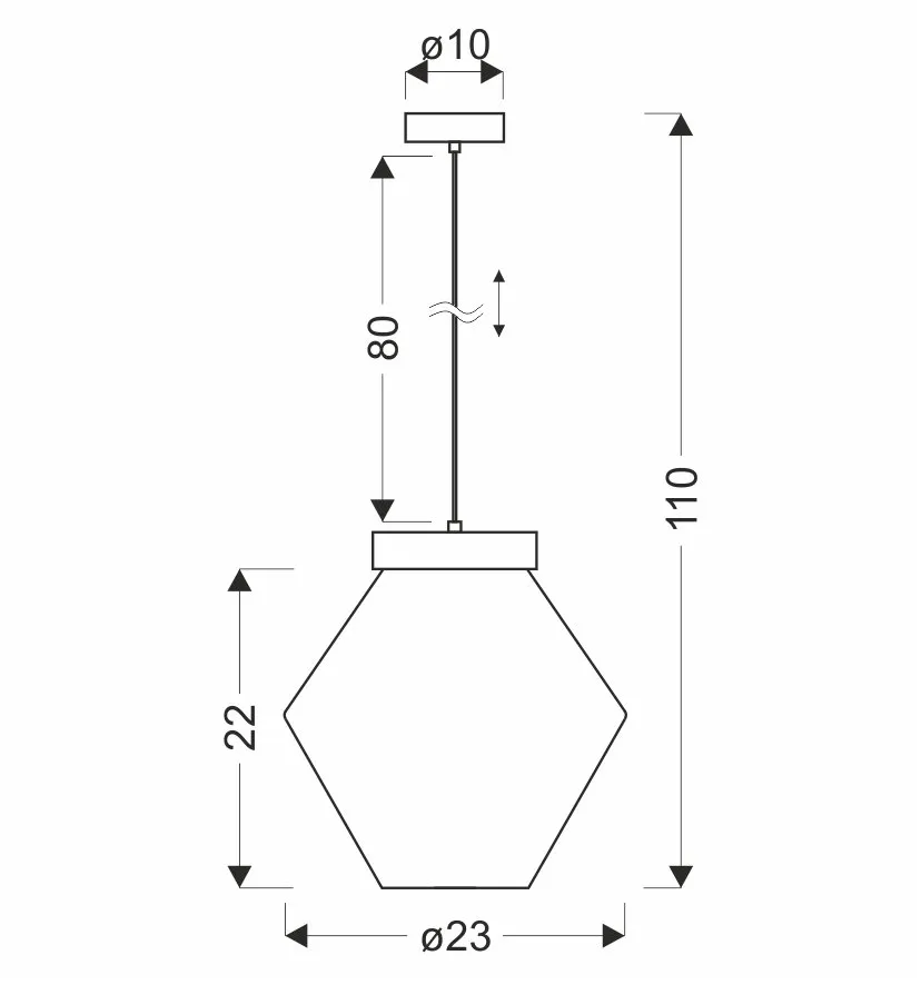 BRELS lampa wisząca czarny z efektem drewna 1x40 E27 klosz zielony - obrazek 2