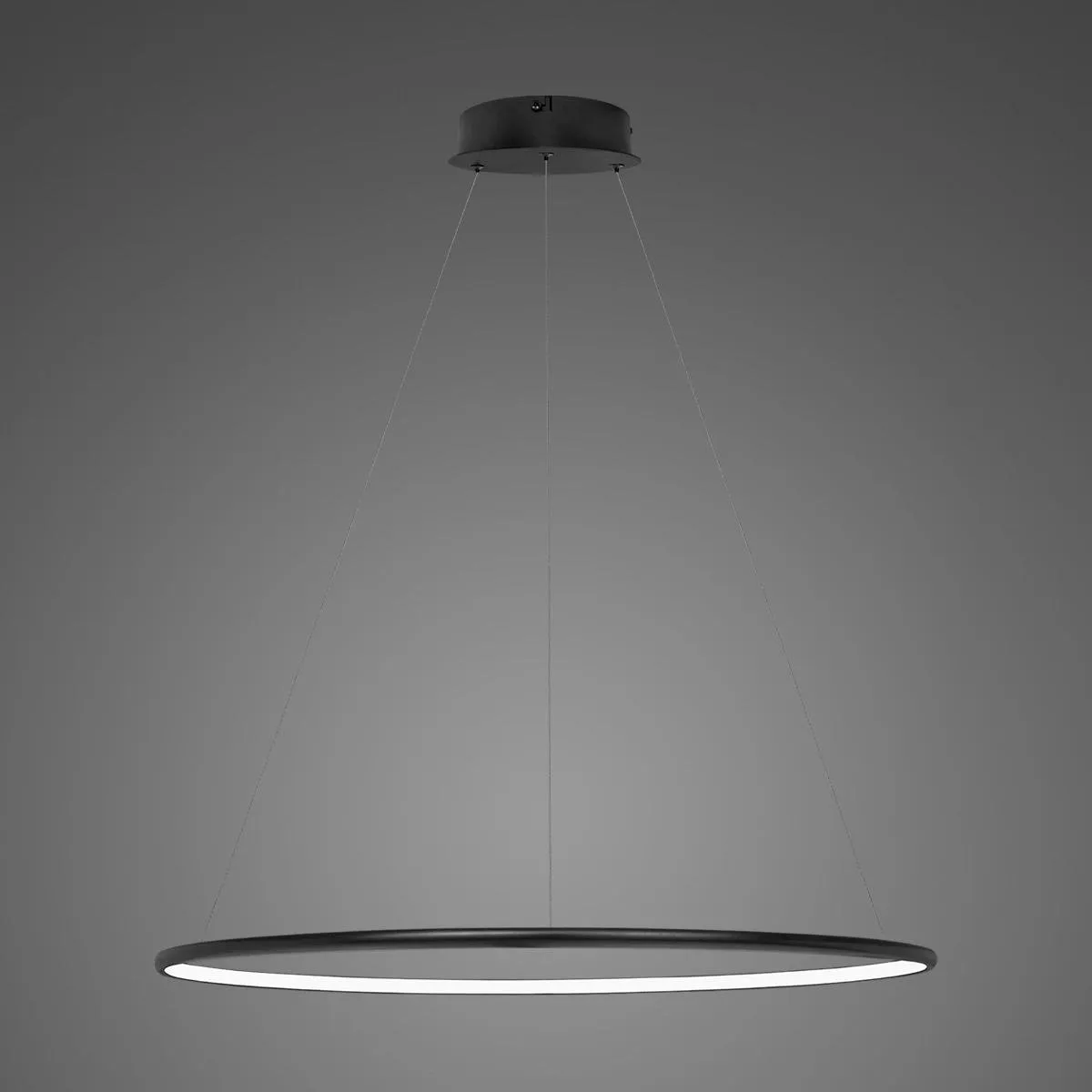 Lampa wisząca Ledowe Okręgi No.1 80cm 2700k czarna DaliDesign
