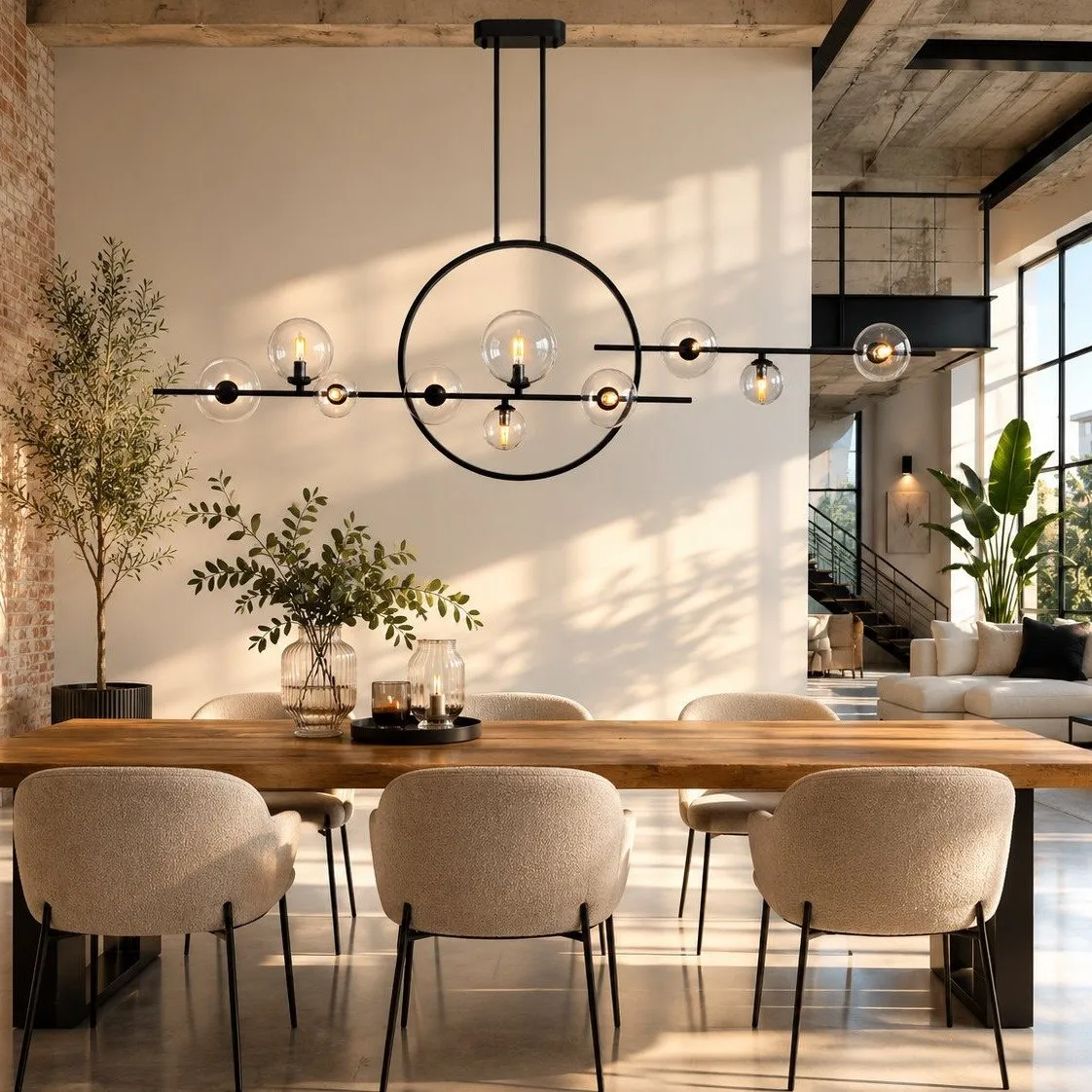 Lampa wisząca ORION DOUBLE czarna 145 cm - obrazek 2